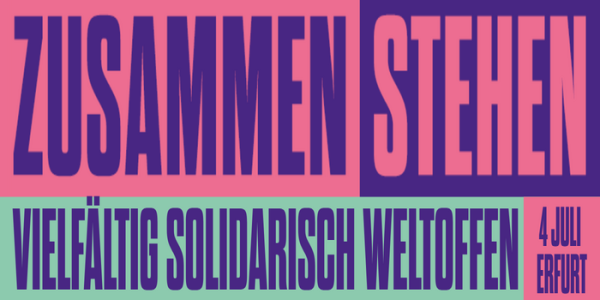 Interner Verweis: Der Erinnerungsort ist aktiv im Bündnis ZUSAMMENSTEHEN. VIELFÄLTIG, SOLIDARISCH, WELTOFFEN