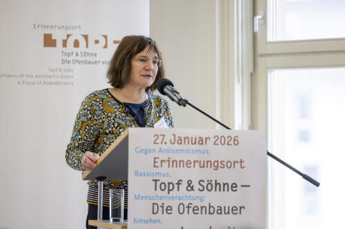 : Annegret Schüle: Rede zur Wiedereröffnung der Dauerausstellung „Techniker der ‚Endlösung‘. Topf & Söhne – Die Ofenbauer von Auschwitz“